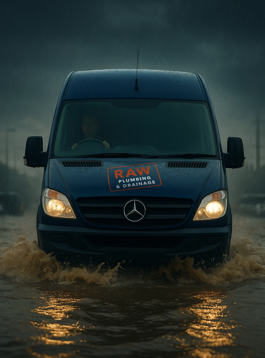 Raw Van In Flood Cinematic